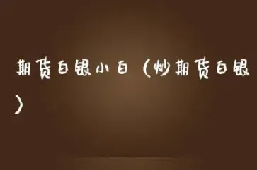 白银期货 股票(白银期货股票)_https://qh.meihuadianqi.com_期货分析_第1张