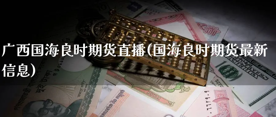 广西国海良时期货直播(国海良时期货最新信息)_https://qh.meihuadianqi.com_期货直播间_第1张